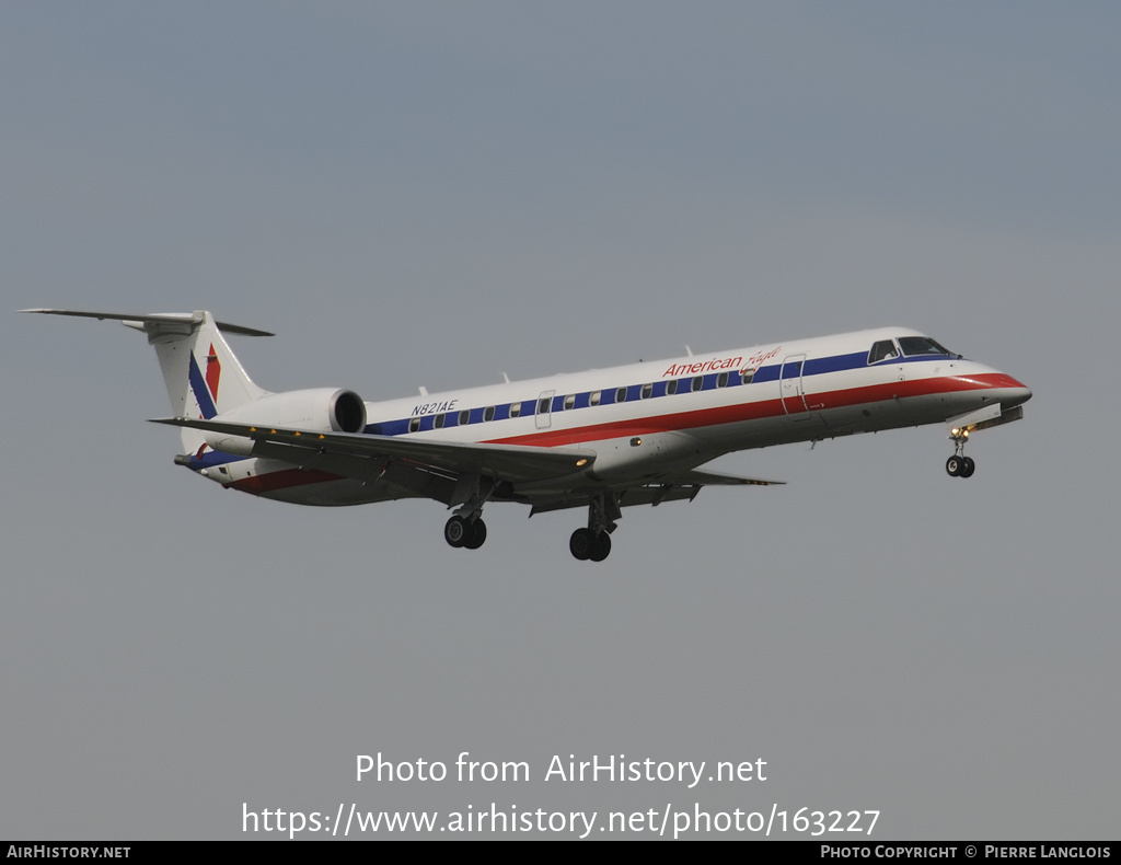 Aircraft Photo of N821AE | Embraer ERJ-140LR (EMB-135KL) | American Eagle | AirHistory.net #163227