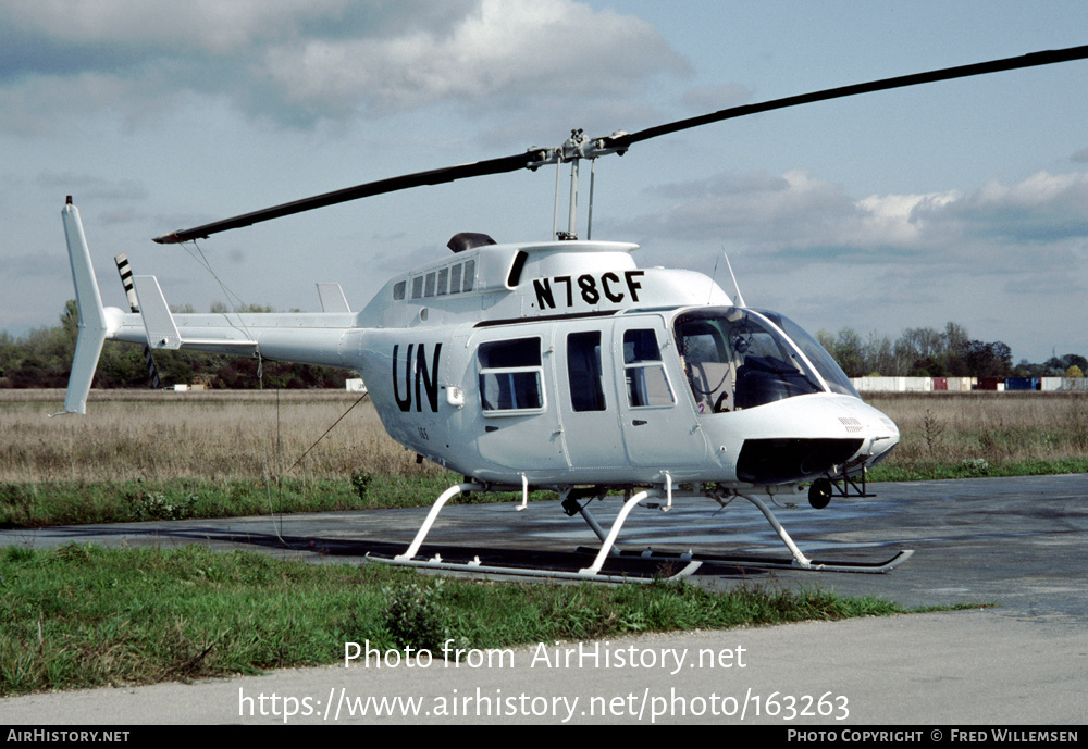 Aircraft Photo of N78CF | Bell 206L-1 LongRanger II | United Nations | AirHistory.net #163263