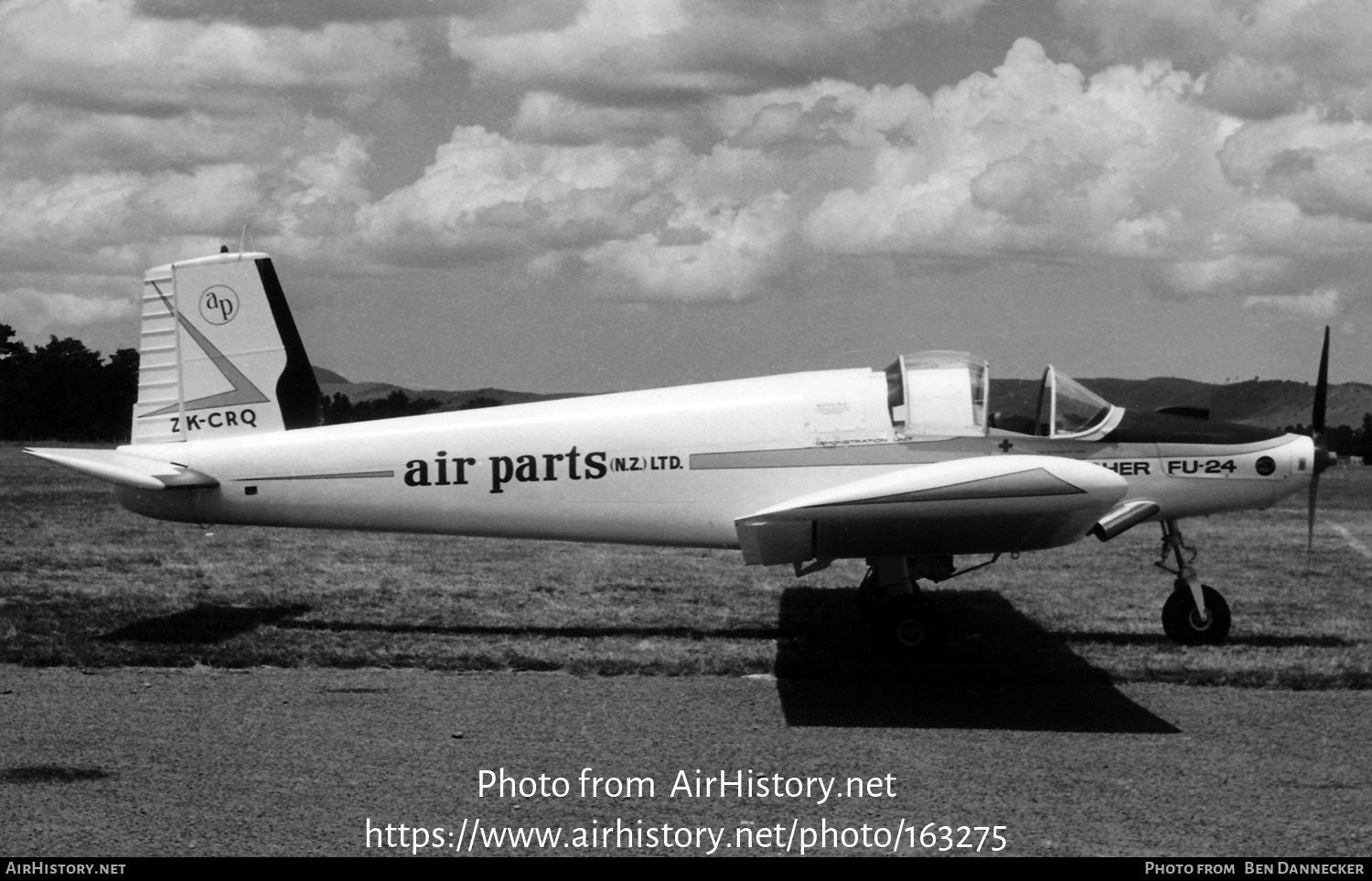 Aircraft Photo of ZK-CRQ | Fletcher FU-24 Mk.II | Air Parts | AirHistory.net #163275