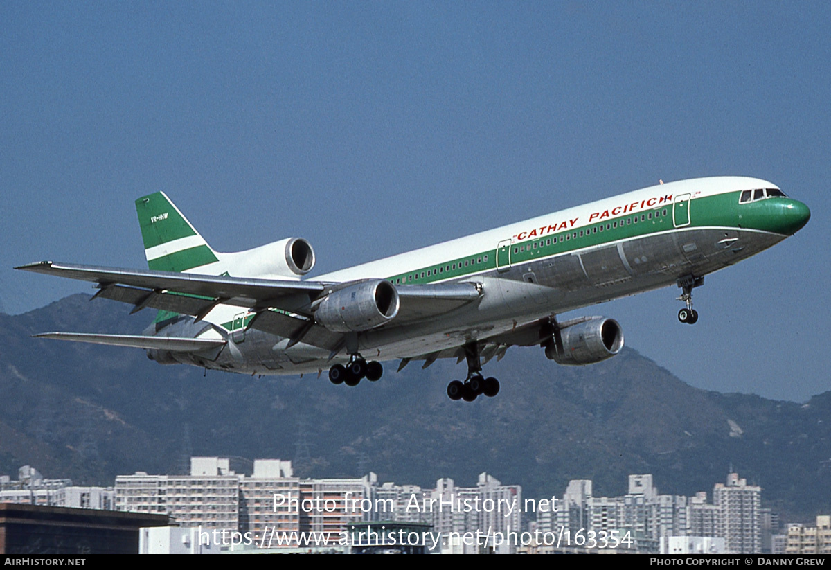 Aircraft Photo of VR-HHW | Lockheed L-1011-385-1 TriStar 1 | Cathay Pacific Airways | AirHistory.net #163354