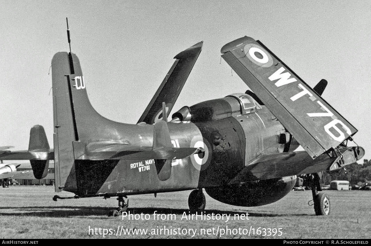 Aircraft Photo of WT761 | Douglas Skyraider AEW1 | UK - Navy | AirHistory.net #163395