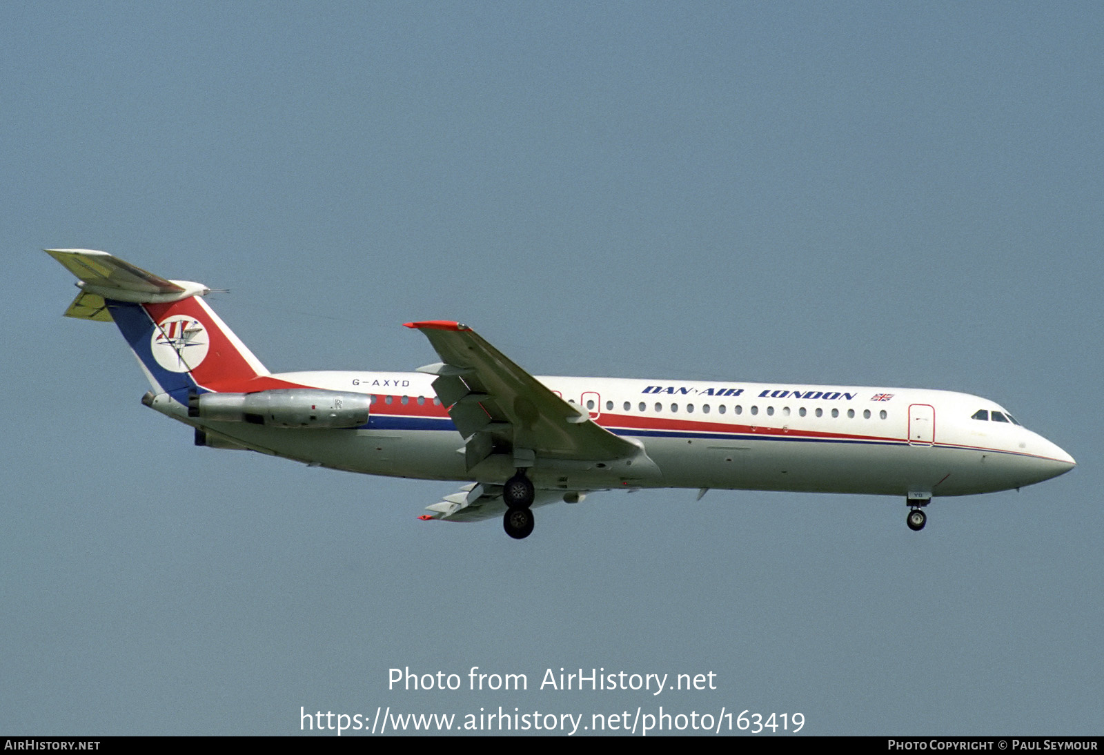 Aircraft Photo of G-AXYD | BAC 111-509EW One-Eleven | Dan-Air London | AirHistory.net #163419