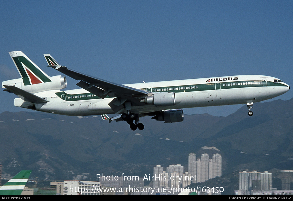 Aircraft Photo of I-DUPI | McDonnell Douglas MD-11C | Alitalia | AirHistory.net #163450