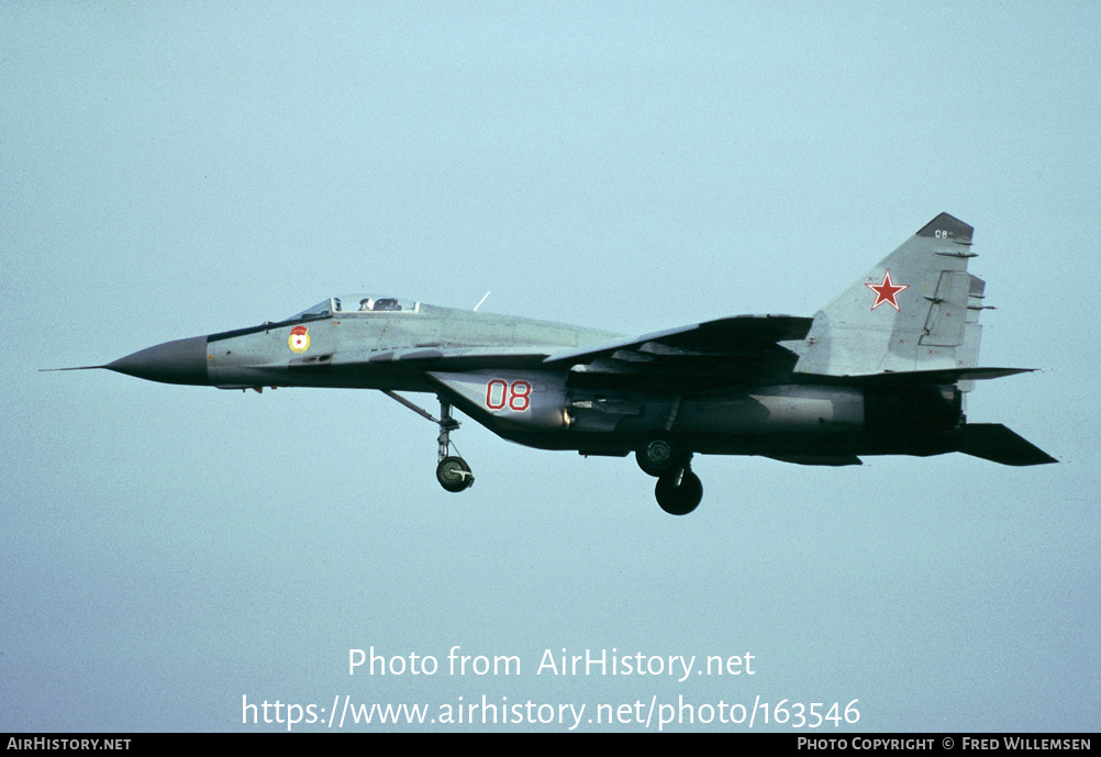 Aircraft Photo of 08 red | Mikoyan-Gurevich MiG-29 (9-13) | Russia - Air Force | AirHistory.net #163546