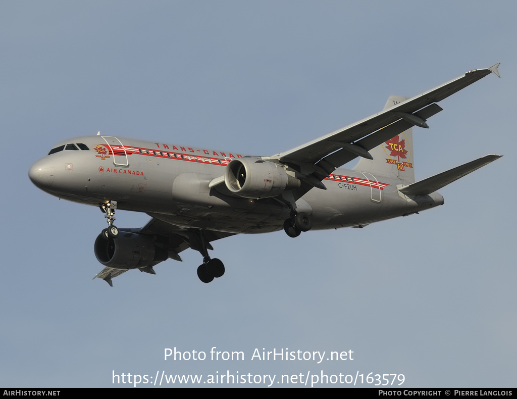 Aircraft Photo of C-FZUH | Airbus A319-114 | Air Canada | Trans-Canada Air Lines - TCA | AirHistory.net #163579