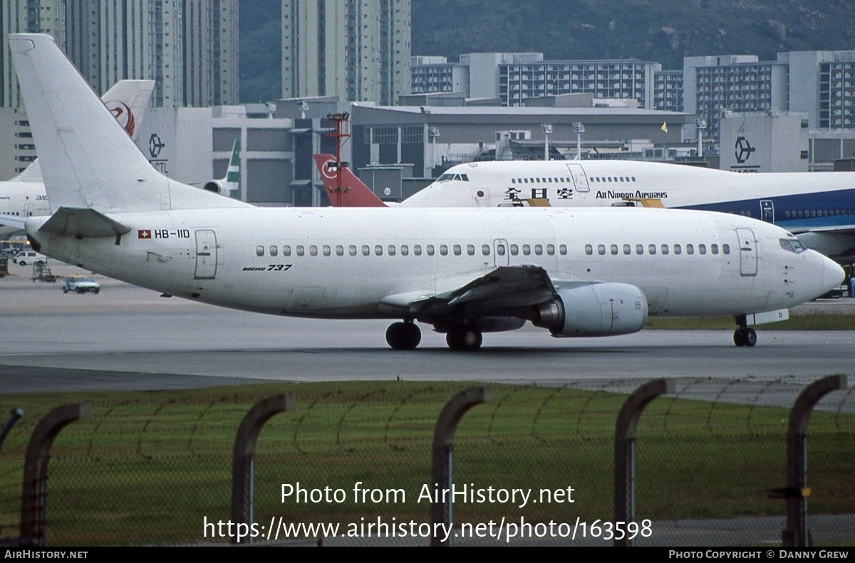 Aircraft Photo of HB-IID | Boeing 737-3Y0 | AirHistory.net #163598