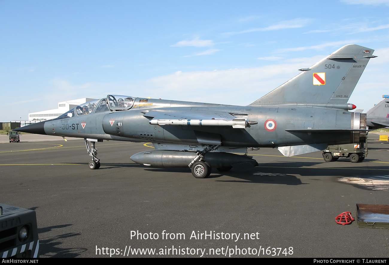 Aircraft Photo of 504 | Dassault Mirage F1B | France - Air Force | AirHistory.net #163748