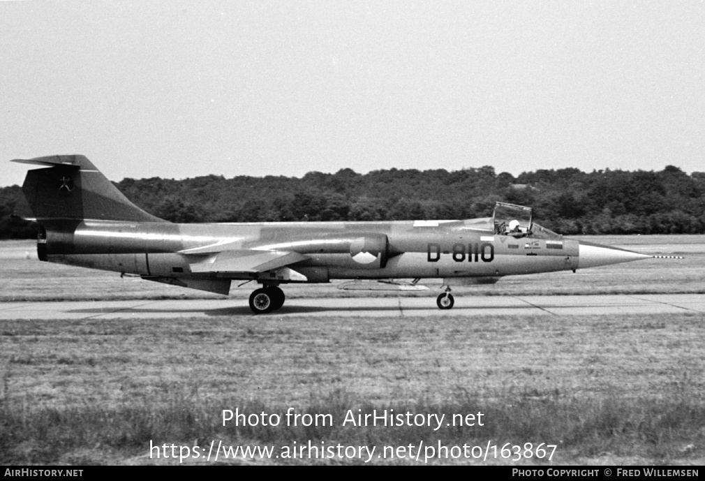 Aircraft Photo of D-8110 | Lockheed F-104G Starfighter | Netherlands - Air Force | AirHistory.net #163867