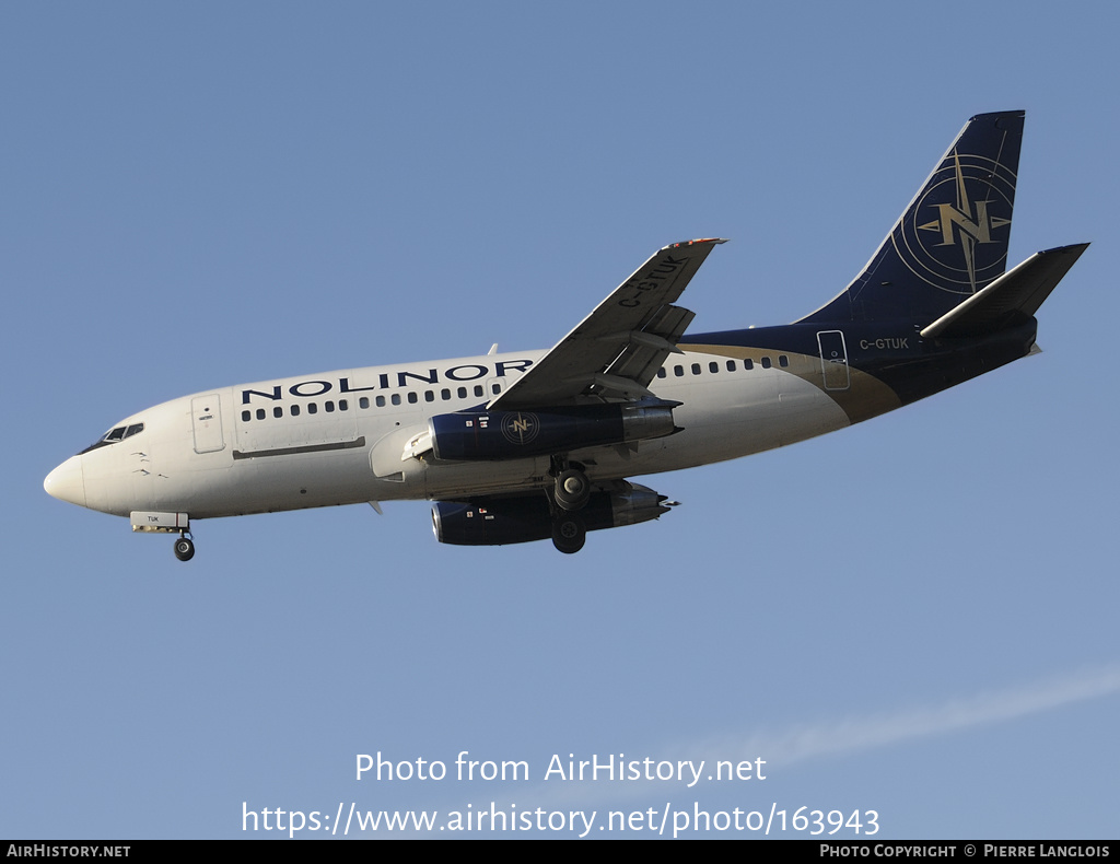 Aircraft Photo of C-GTUK | Boeing 737-2B6C/Adv | Nolinor Aviation | AirHistory.net #163943