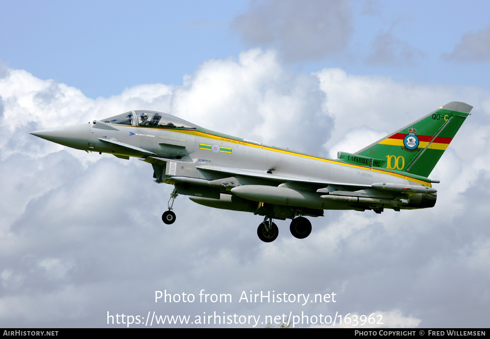 Aircraft Photo of ZJ936 | Eurofighter EF-2000 Typhoon FGR4 | UK - Air Force | AirHistory.net #163962