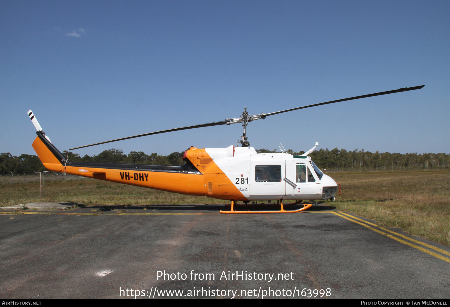 Aircraft Photo of VH-DHY | Bell UH-1B Iroquois | AirHistory.net #163998