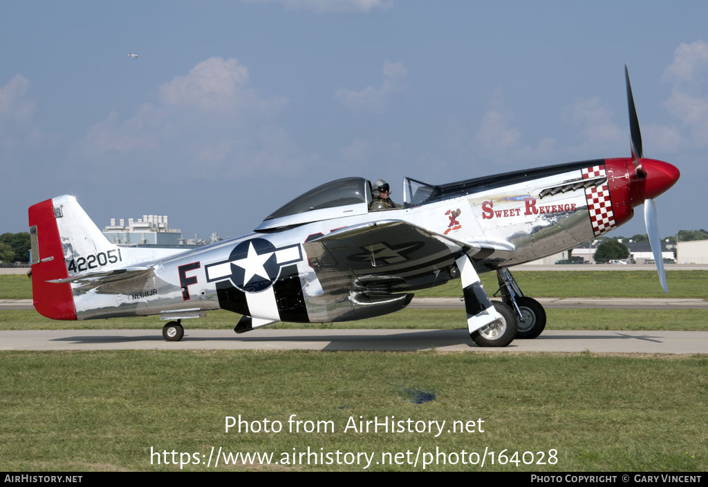 Aircraft Photo of N68JR / NL68JR / 422051 | North American P-51D Mustang | USA - Air Force | AirHistory.net #164028