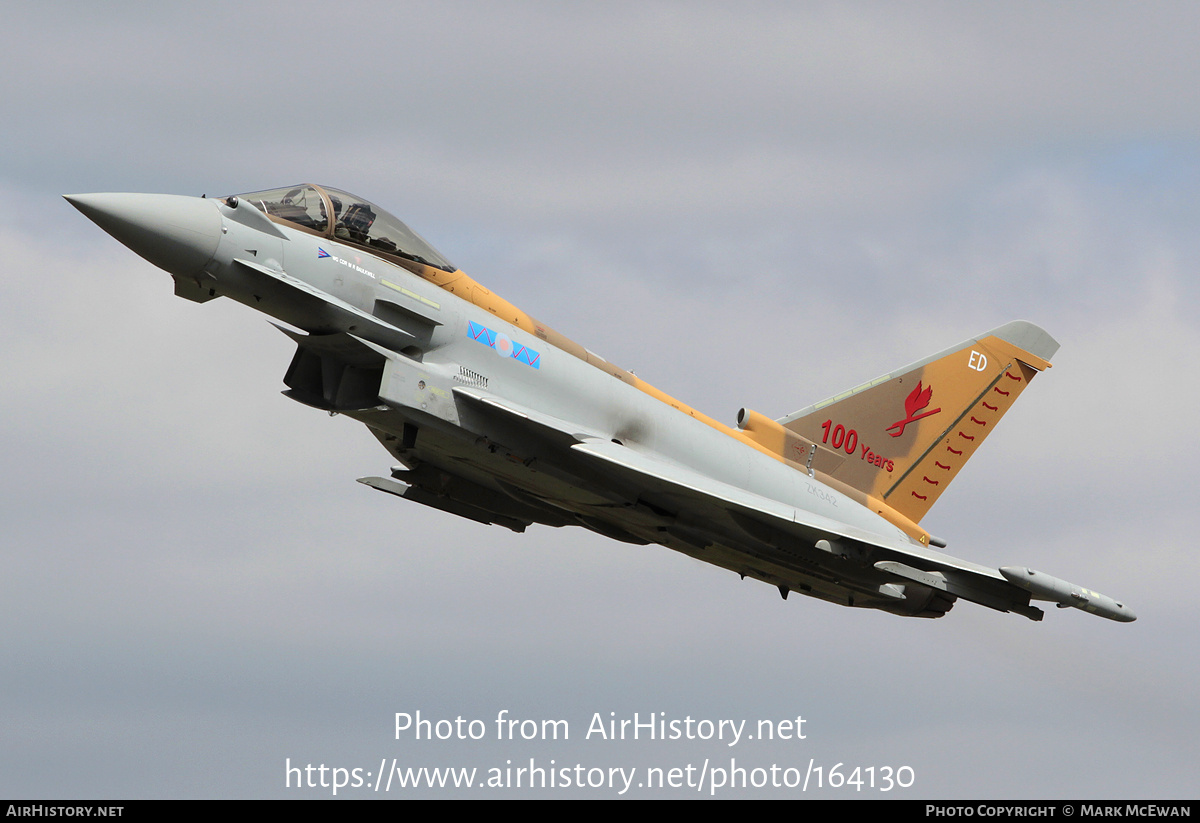 Aircraft Photo of ZK342 | Eurofighter EF-2000 Typhoon FGR4 | UK - Air Force | AirHistory.net #164130