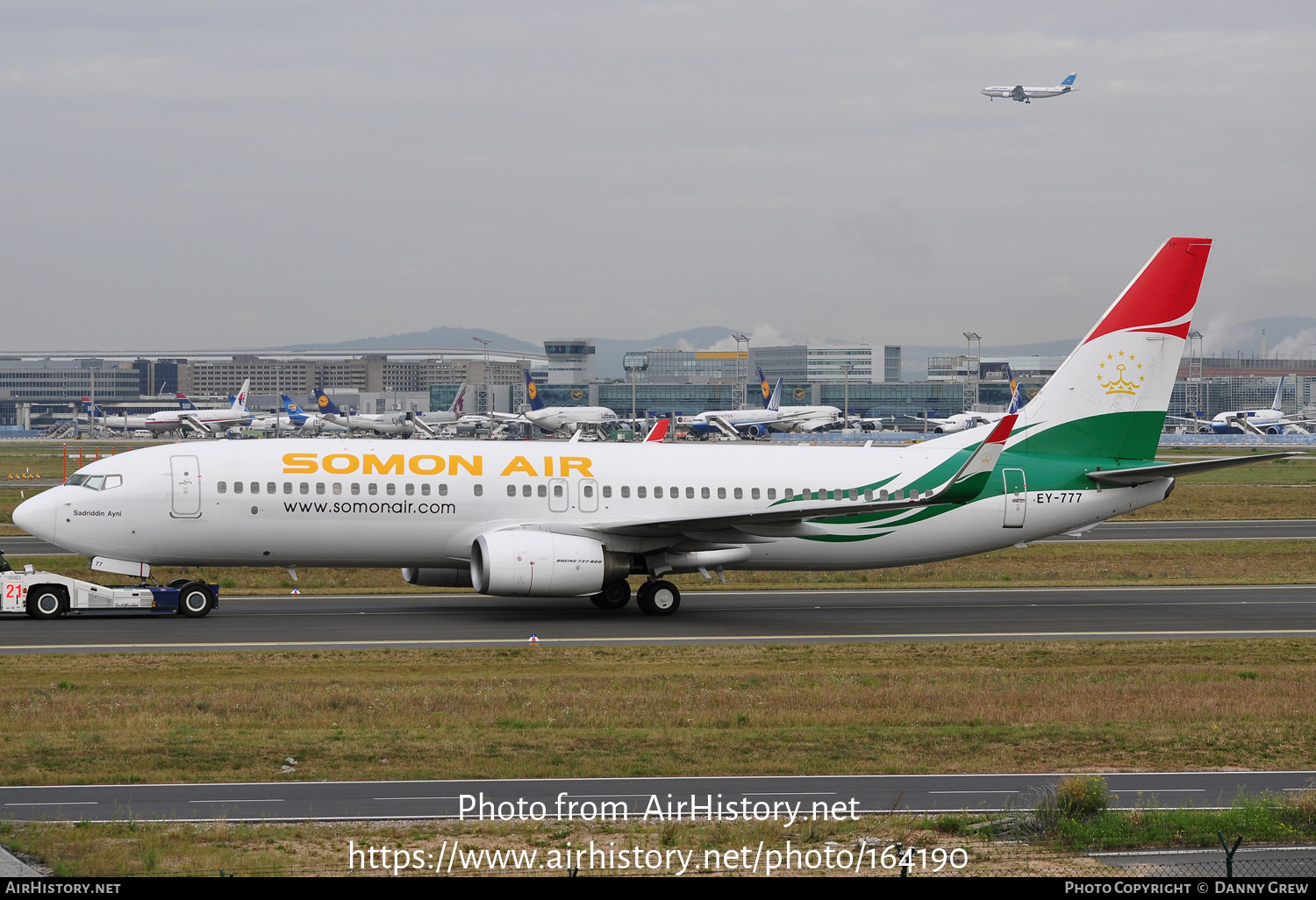 Aircraft Photo of EY-777 | Boeing 737-8GJ | Somon Air | AirHistory.net #164190