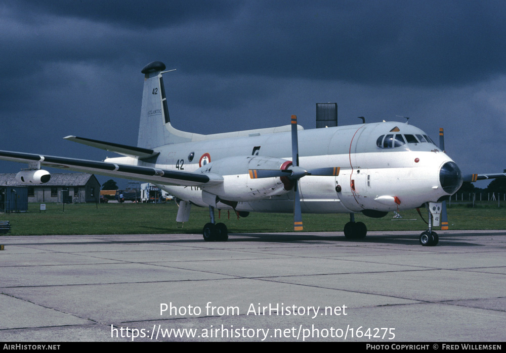 Aircraft Photo of 42 | Bréguet 1150 Atlantic | France - Navy | AirHistory.net #164275