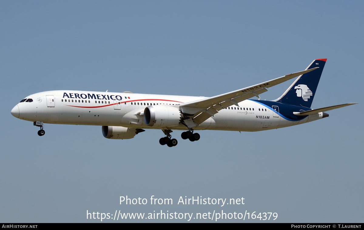 Aircraft Photo of N183AM | Boeing 787-9 Dreamliner | AeroMéxico | AirHistory.net #164379