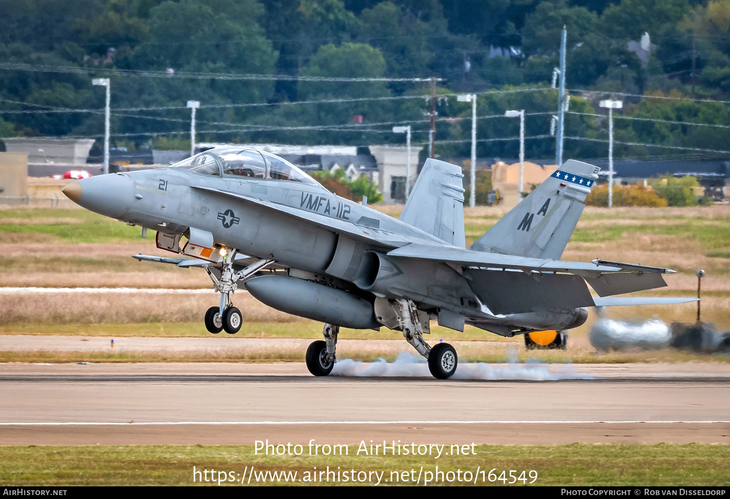 Aircraft Photo of 162876 | McDonnell Douglas F/A-18B Hornet | USA - Marines | AirHistory.net #164549