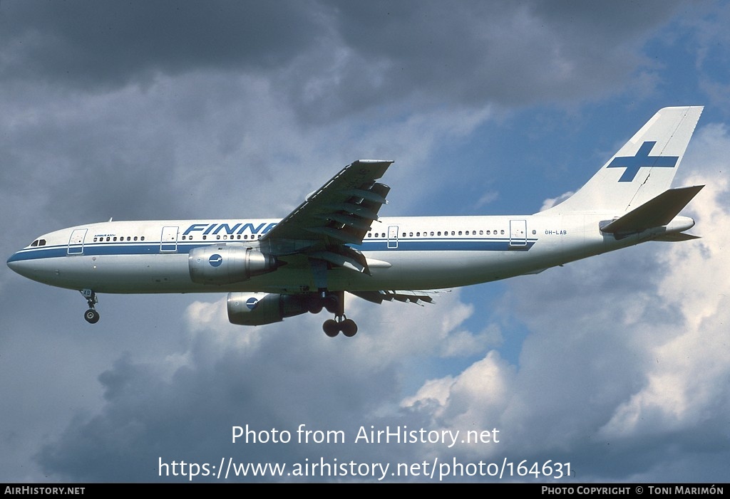 Aircraft Photo of OH-LAB | Airbus A300B4-203FF | Finnair | AirHistory.net #164631