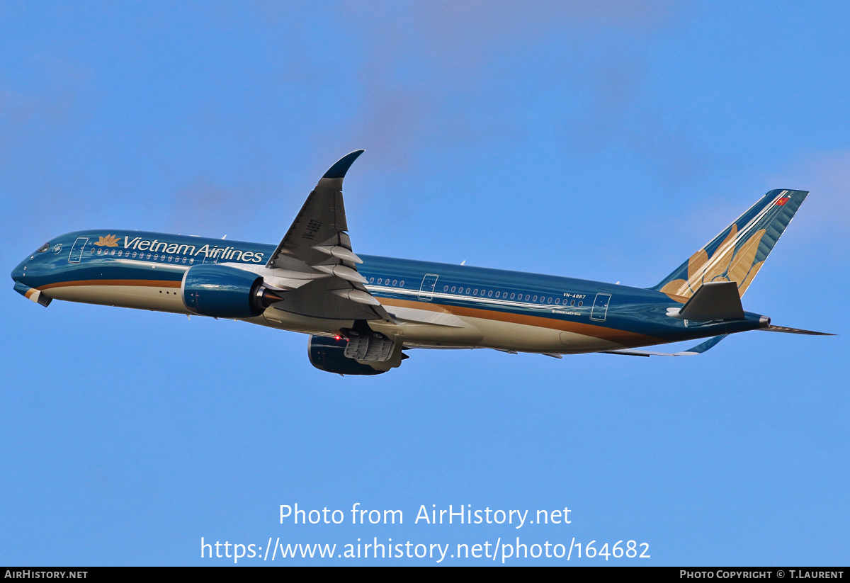 Aircraft Photo of VN-A887 | Airbus A350-941 | Vietnam Airlines | AirHistory.net #164682