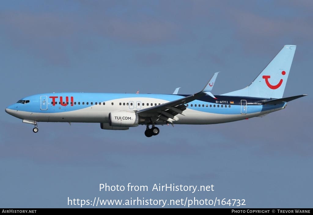 Aircraft Photo of D-ATYI | Boeing 737-8K5 | TUI | AirHistory.net #164732