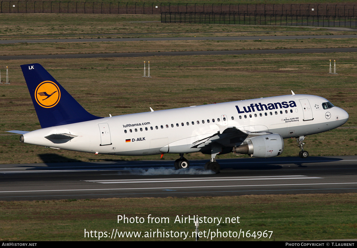 Aircraft Photo of D-AILK | Airbus A319-114 | Lufthansa | AirHistory.net #164967