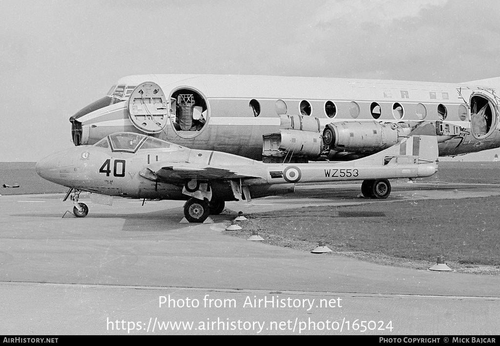 Aircraft Photo of WZ553 | De Havilland D.H. 115 Vampire T11 | UK - Air Force | AirHistory.net #165024