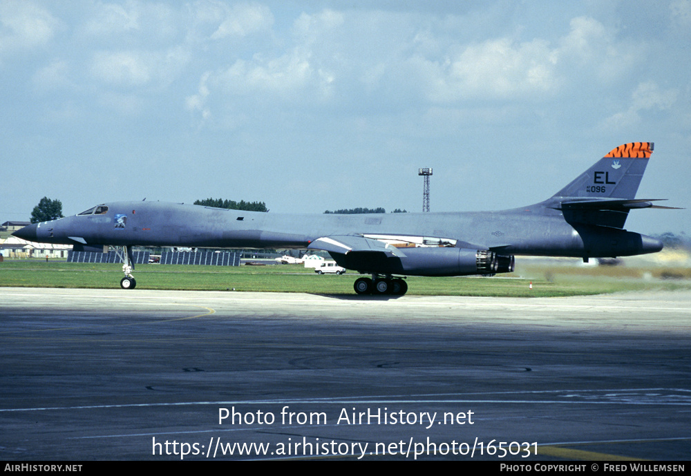 Aircraft Photo of 86-0096 / AF86-096 | Rockwell B-1B Lancer | USA - Air Force | AirHistory.net #165031