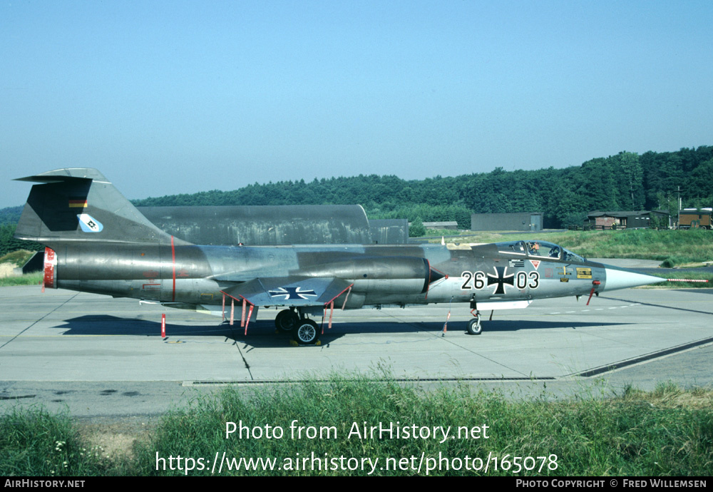 Aircraft Photo of 2603 | Lockheed F-104G Starfighter | Germany - Air Force | AirHistory.net #165078