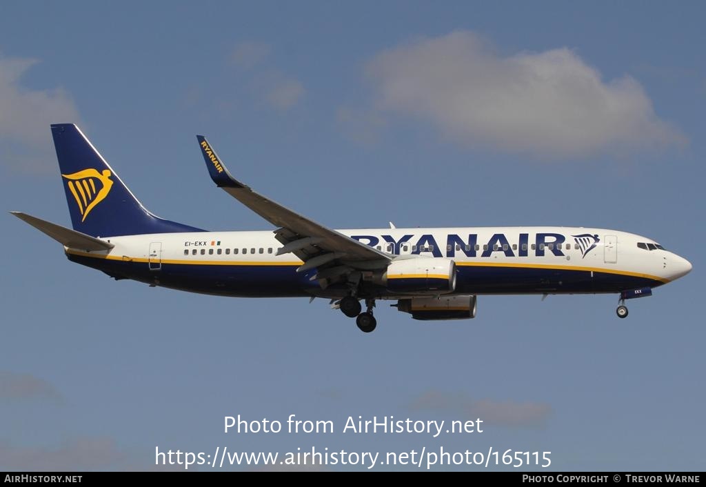 Aircraft Photo of EI-EKX | Boeing 737-8AS | Ryanair | AirHistory.net #165115