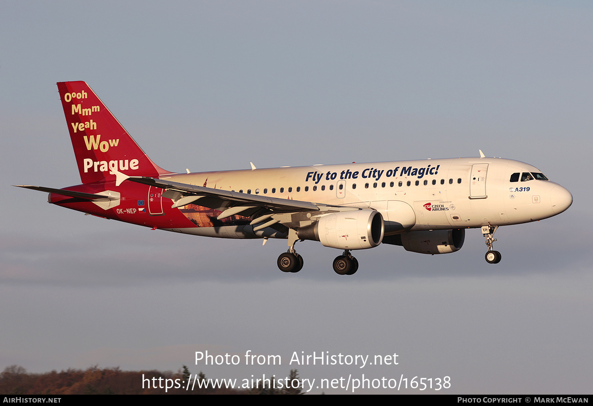 Aircraft Photo of OK-NEP | Airbus A319-112 | ČSA - Czech Airlines | AirHistory.net #165138