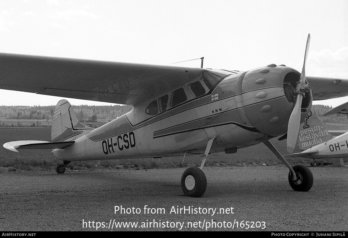 Aircraft Photo of OH-CSD | Cessna 195B | AirHistory.net #165203