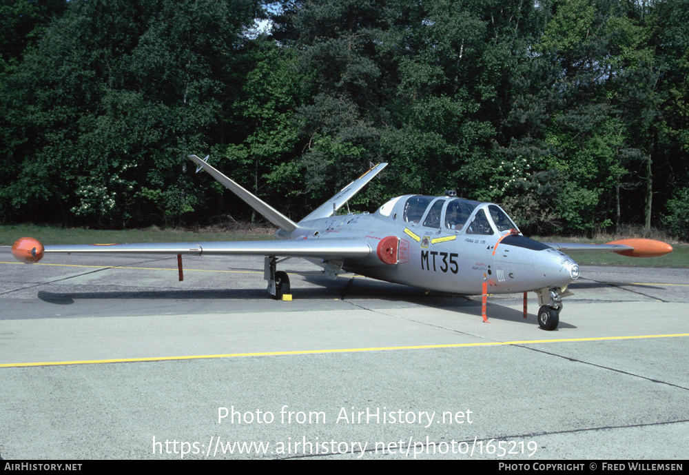 Aircraft Photo of MT35 | Fouga CM-170R Magister | Belgium - Air Force | AirHistory.net #165219