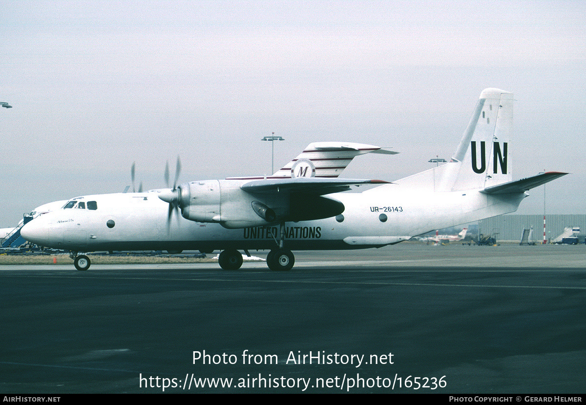 Aircraft Photo of UR-26143 | Antonov An-26B | United Nations | AirHistory.net #165236