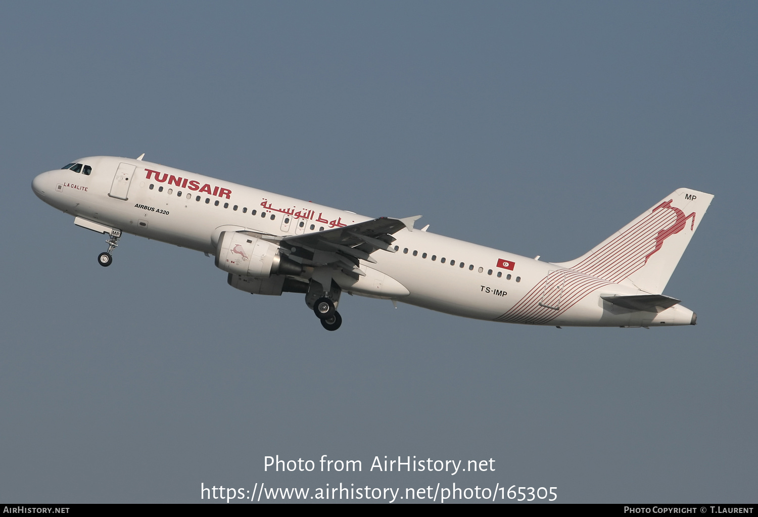 Aircraft Photo of TS-IMP | Airbus A320-211 | Tunisair | AirHistory.net #165305