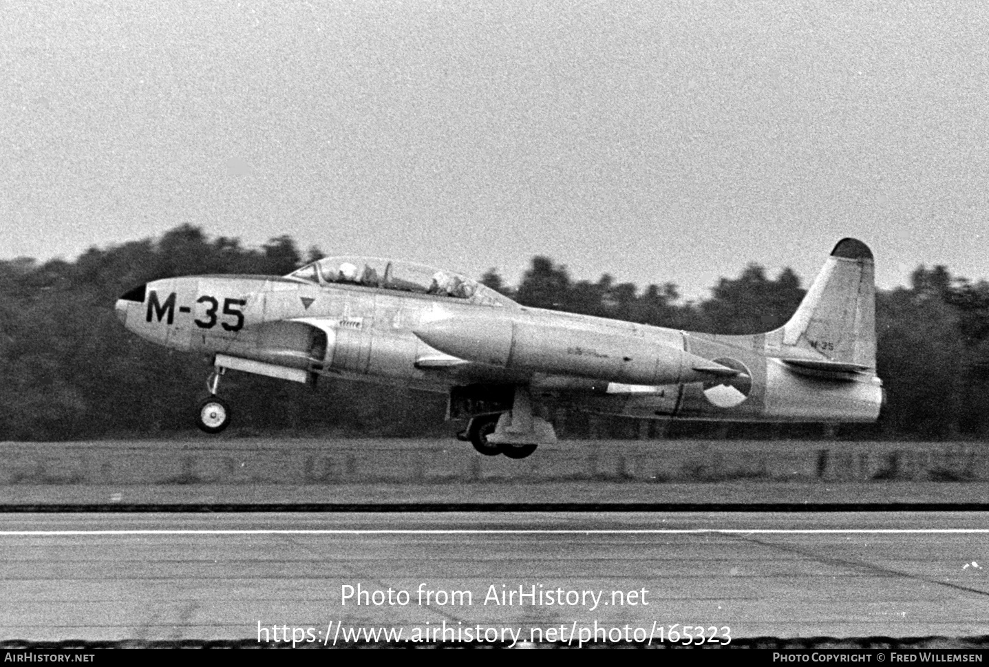 Aircraft Photo of M-35 | Lockheed T-33A | Netherlands - Air Force | AirHistory.net #165323