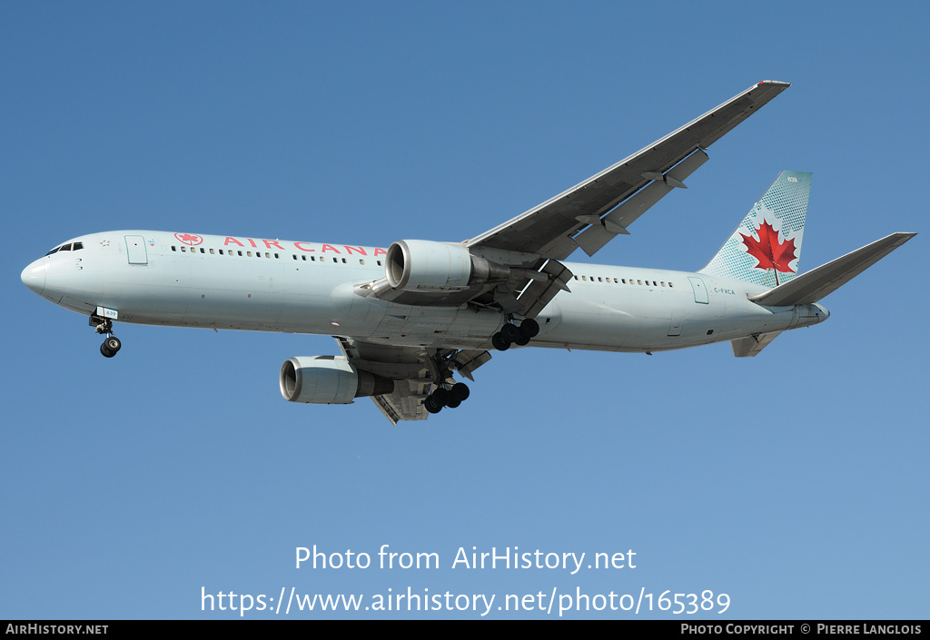 Aircraft Photo of C-FXCA | Boeing 767-375/ER | Air Canada | AirHistory.net #165389