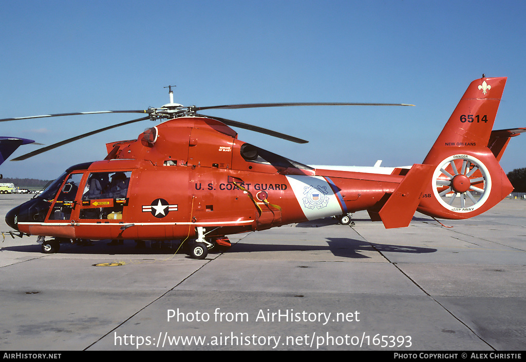 Aircraft Photo of 6514 | Aerospatiale HH-65B Dolphin | USA - Coast Guard | AirHistory.net #165393