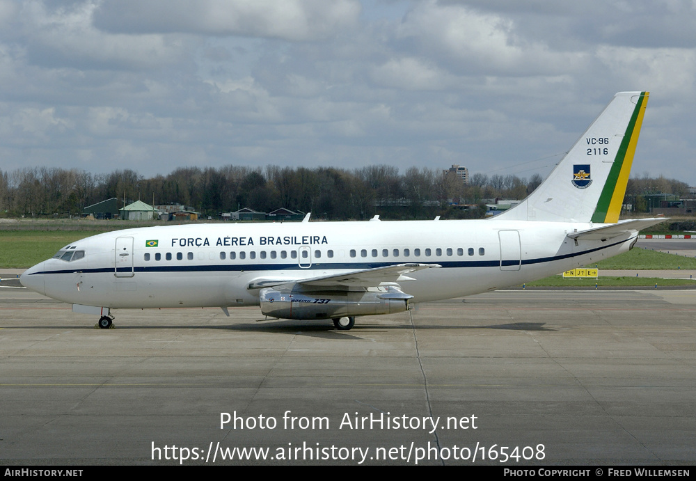 Aircraft Photo of 2116 | Boeing VC-96 (737-2N3/Adv) | Brazil - Air Force | AirHistory.net #165408