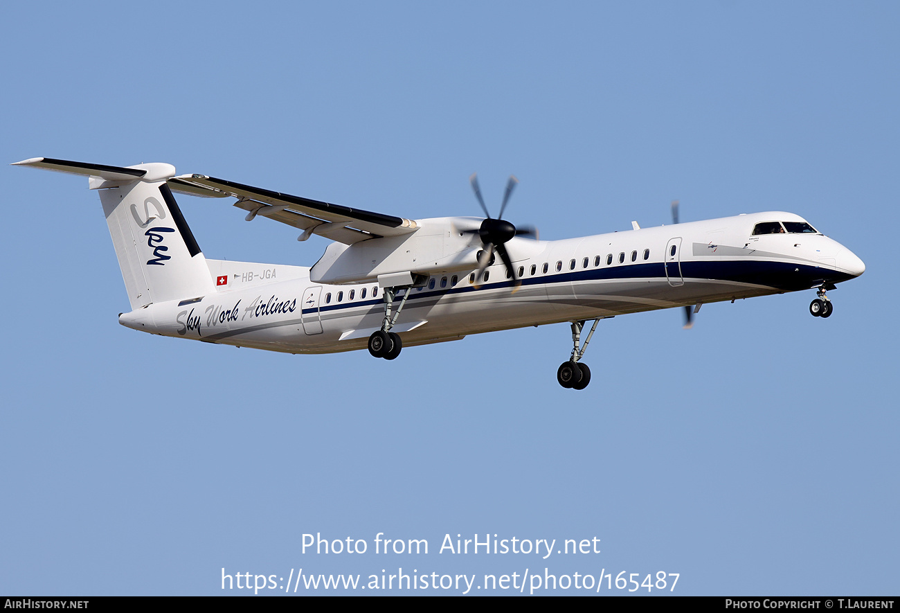 Aircraft Photo of HB-JGA | Bombardier DHC-8-402 Dash 8 | SkyWork Airlines | AirHistory.net #165487