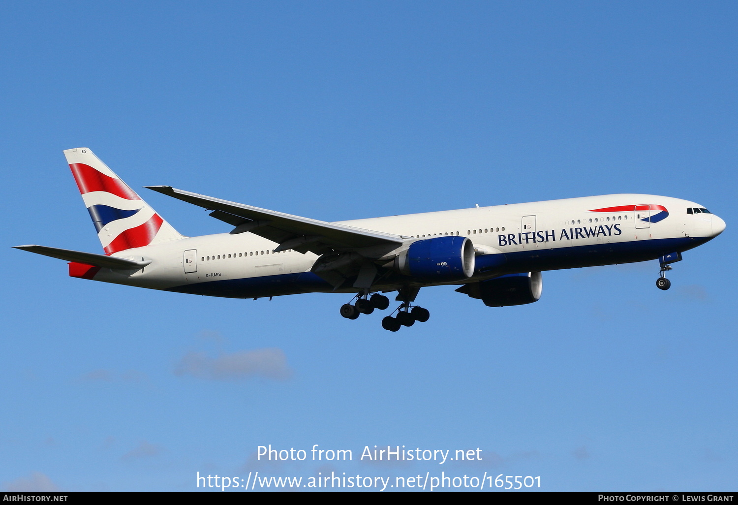 Aircraft Photo of G-RAES | Boeing 777-236/ER | British Airways | AirHistory.net #165501