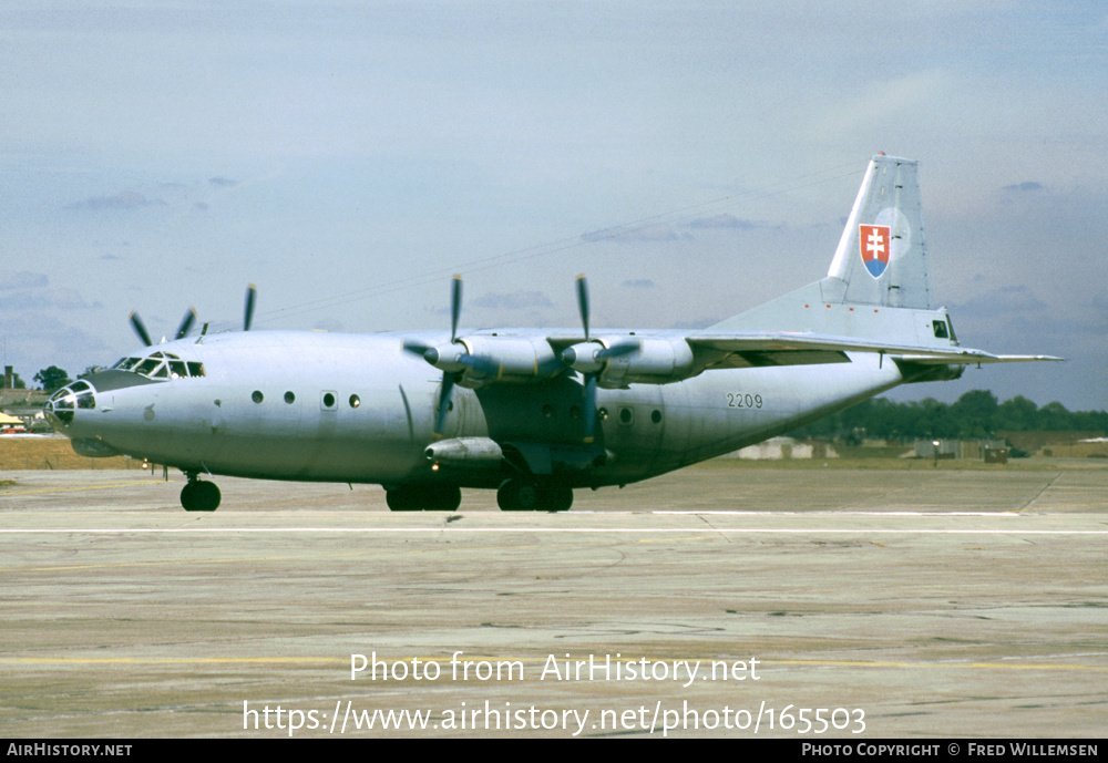 Aircraft Photo of 2209 | Antonov An-12BP | Slovakia - Air Force | AirHistory.net #165503