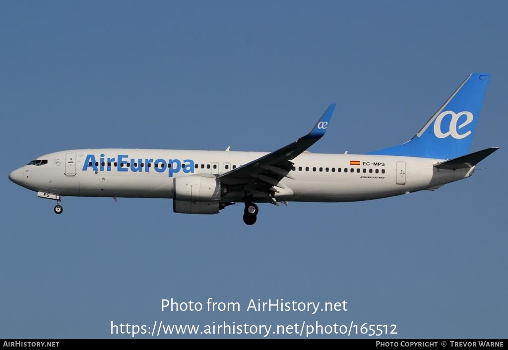 Aircraft Photo of EC-MPS | Boeing 737-800 | Air Europa | AirHistory.net #165512