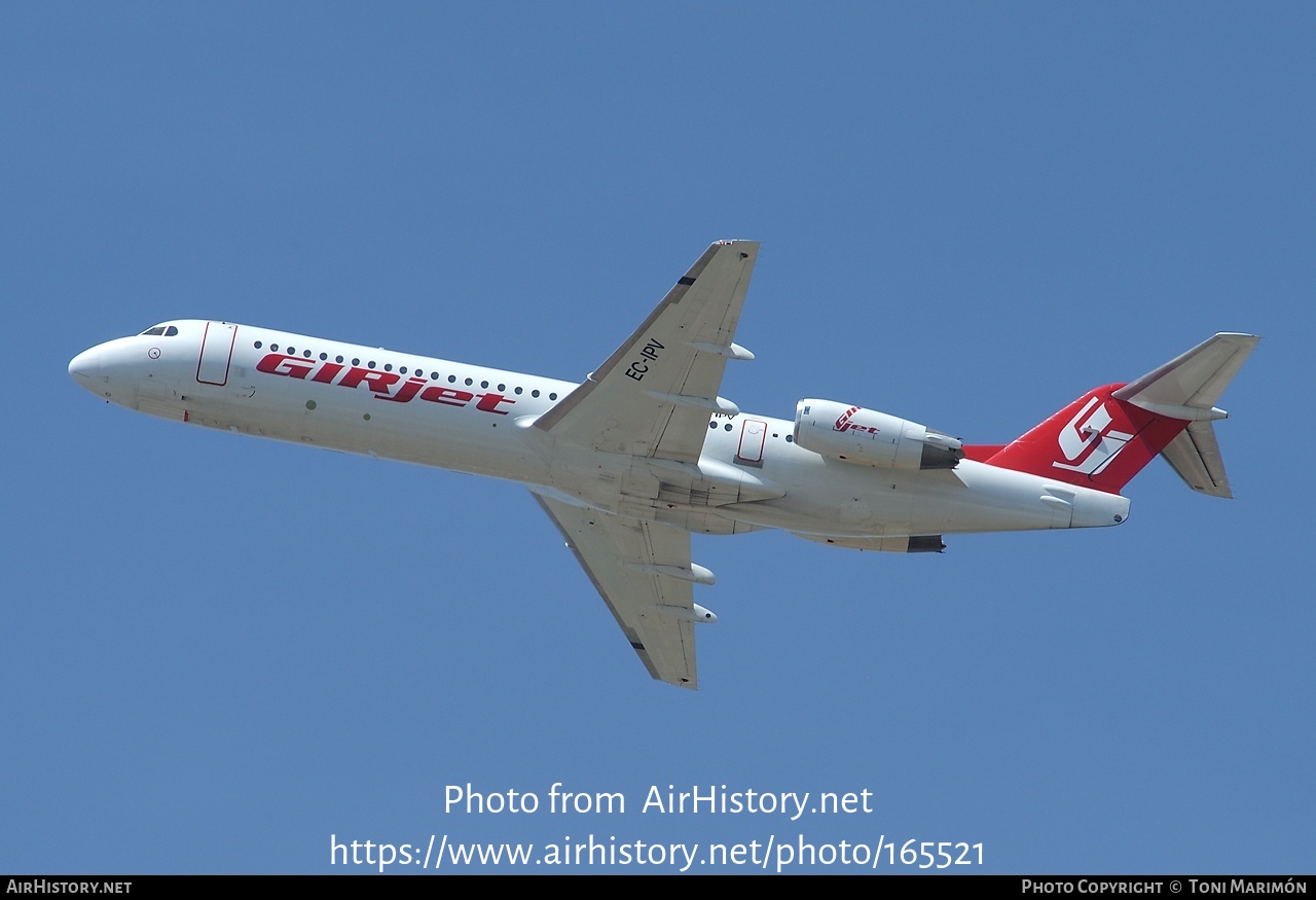 Aircraft Photo of EC-IPV | Fokker 100 (F28-0100) | GIRjet | AirHistory.net #165521