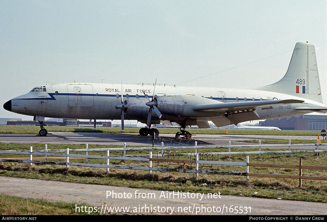 Aircraft Photo of OO-YCC / XM489 | Bristol 175 Britannia C.1 (253) | UK - Air Force | AirHistory.net #165531