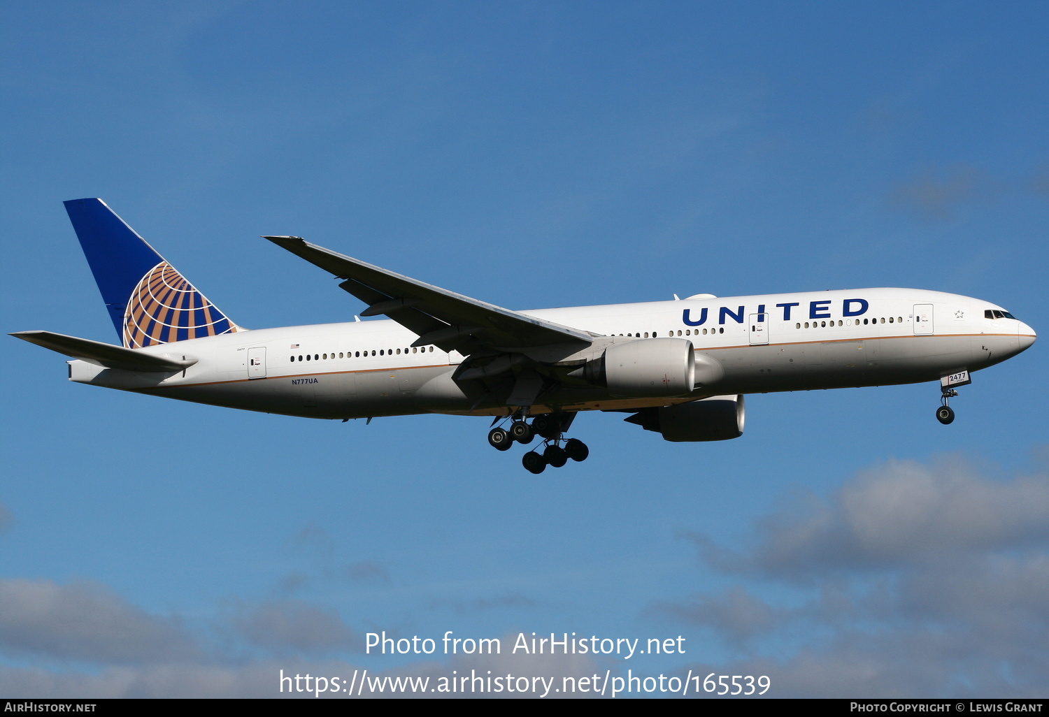 Aircraft Photo of N777UA | Boeing 777-222 | United Airlines | AirHistory.net #165539