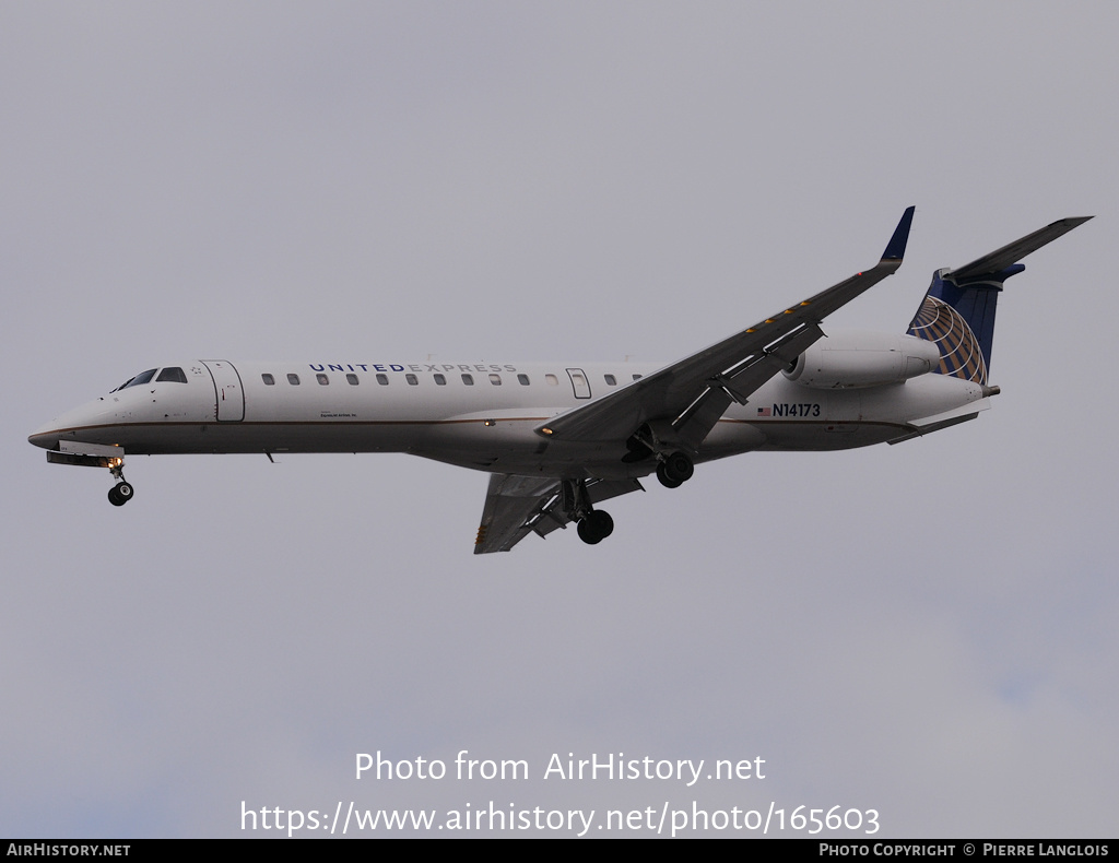 Aircraft Photo of N14173 | Embraer ERJ-145XR (EMB-145XR) | United Express | AirHistory.net #165603