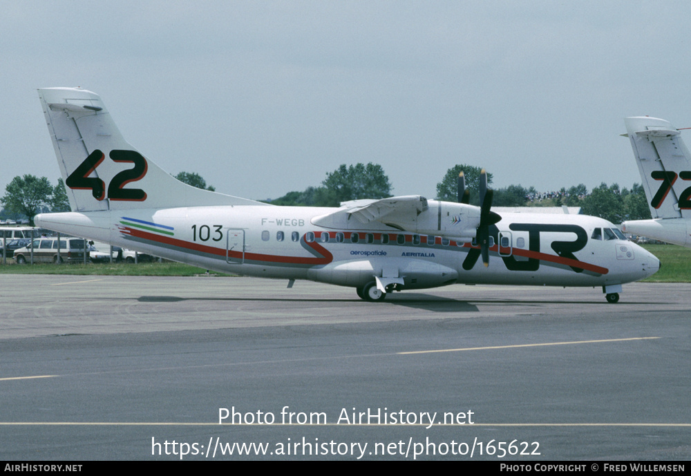 Aircraft Photo of F-WEGB | ATR ATR-42-200 | Aerospatiale Aeritalia | AirHistory.net #165622