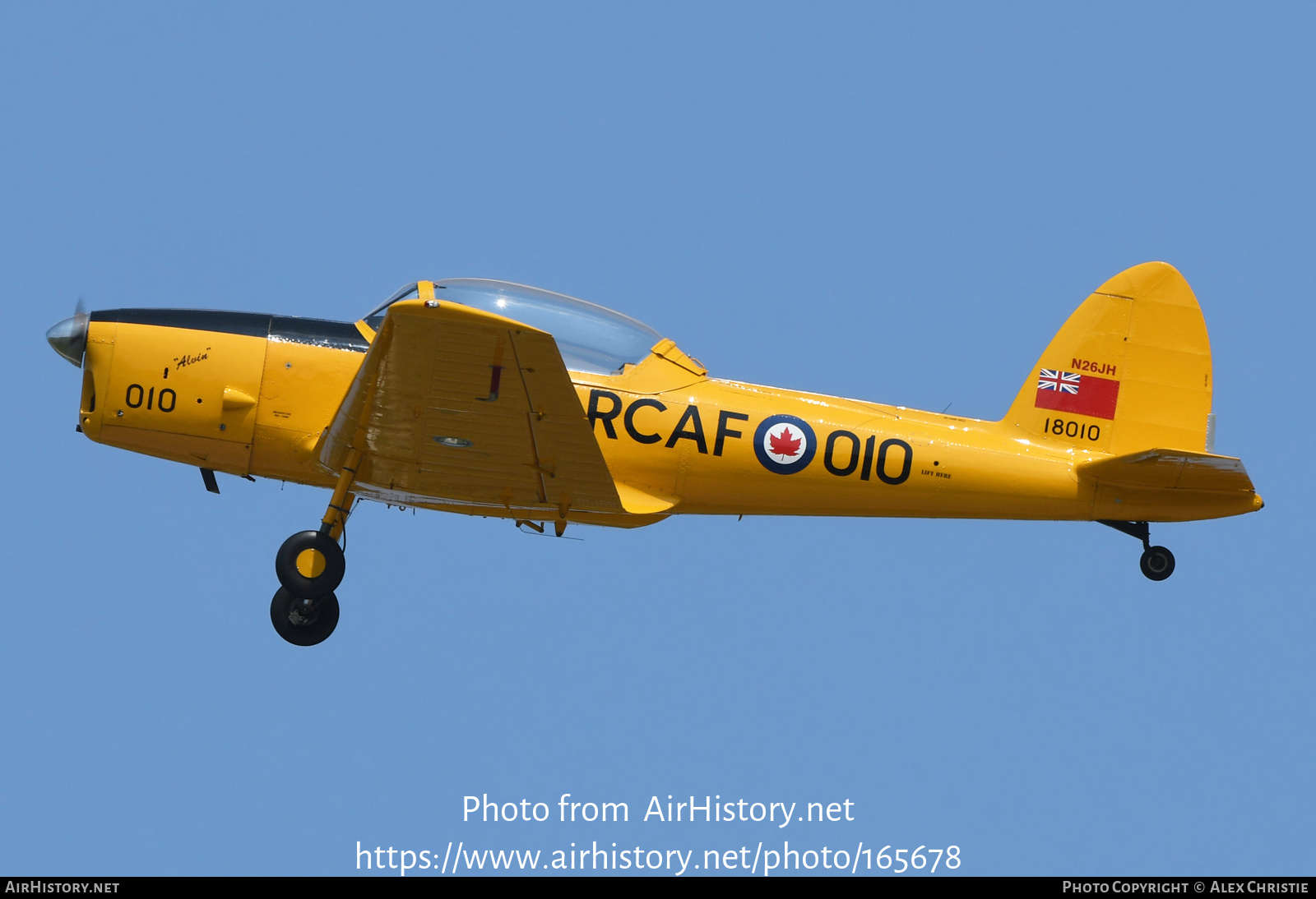 Aircraft Photo of N26JH / 18010 | De Havilland DHC-1 Chipmunk Mk22 | Canada - Air Force | AirHistory.net #165678