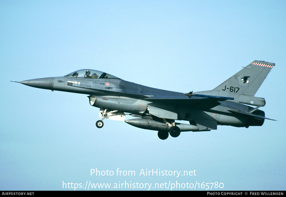 Aircraft Photo of J-617 | General Dynamics F-16A Fighting Falcon | Netherlands - Air Force | AirHistory.net #165780