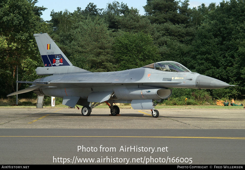 Aircraft Photo of FA-134 | General Dynamics F-16AM Fighting Falcon | Belgium - Air Force | AirHistory.net #166005